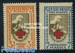 Estonia 1921 Red Cross 2v, Mint NH, Health - Red Cross - Croce Rossa