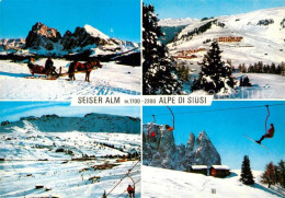 73033969 Seiser Alm Dolomiten Sesselbahn Ski  - Sonstige & Ohne Zuordnung