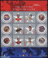 Canada 2001 NHL All Stars 6v M/s, Mint NH, Sport - Ice Hockey - Sport (other And Mixed) - Unused Stamps