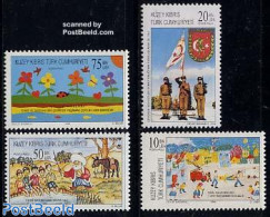 Turkish Cyprus 1996 Mixed Issue 4v, Mint NH, History - Various - Militarism - Justice - Militaria