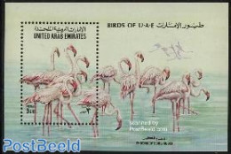 United Arab Emirates 1994 Birds S/s, Mint NH, Nature - Birds - Flamingo - Other & Unclassified