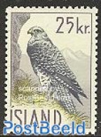 Iceland 1960 Wildlife, Falcon 1v, Mint NH, Nature - Birds - Birds Of Prey - Neufs