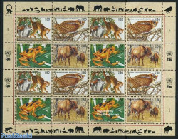 United Nations, Geneva 1995 Animals M/s (with 4 Sets), Mint NH, Nature - Animals (others & Mixed) - Birds - Frogs & To.. - Sonstige & Ohne Zuordnung