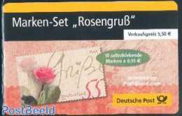 Germany, Federal Republic 2003 Greeting Stamps Booklet, Mint NH, Nature - Various - Flowers & Plants - Roses - Stamp B.. - Nuovi