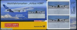 Germany, Federal Republic 2008 Welfare, Aviation Foil Booklet, Mint NH, Transport - Stamp Booklets - Aircraft & Aviation - Ongebruikt