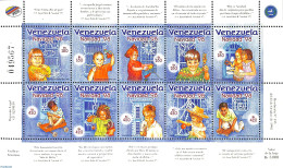 Venezuela 1998 Christmas 10v M/s, Mint NH, Religion - Christmas - Navidad