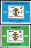 Congo Dem. Republic, (zaire) 1978 World Cup Football 2 S/s, Mint NH, Sport - Football - Autres & Non Classés