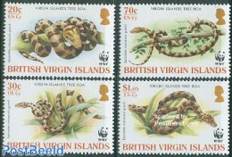 Virgin Islands 2005 WWF, Snakes 4v, Mint NH, Nature - Reptiles - Snakes - World Wildlife Fund (WWF) - Iles Vièrges Britanniques