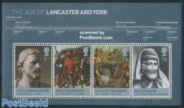 Great Britain 2008 Lancaster & York S/s, Mint NH, History - Kings & Queens (Royalty) - Knights - Unused Stamps