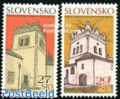 Slovakia 2006 Clock Towers 2v, Mint NH, Religion - Churches, Temples, Mosques, Synagogues - Art - Architecture - Unused Stamps