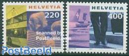 Switzerland 2001 Tourism 2v, Mint NH, Transport - Various - Automobiles - Aircraft & Aviation - Tourism - Nuovi