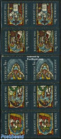 Sweden 1982 Christmas 5 Booklet Pairs, Mint NH, Religion - Christmas - Art - Stained Glass And Windows - Unused Stamps