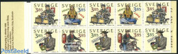 Sweden 1996 Stamp Day Booklet, Mint NH, History - Transport - Coat Of Arms - Stamp Booklets - Stamp Day - Motorcycles - Ungebraucht