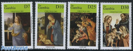 Gambia 2005 Christmas 4v, Mint NH, Religion - Christmas - Art - Paintings - Weihnachten