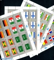 United Nations, New York 1985 Flags 4 M/ss, Mint NH, History - Flags - Sonstige & Ohne Zuordnung