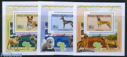 Congo Dem. Republic, (zaire) 2011 Dogs 3 S/s, Mint NH, Nature - Dogs - Autres & Non Classés