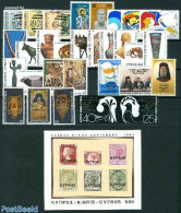 Cyprus 1980 Yearset 1980, Complete, 30v + 1s/s, Mint NH, Various - Yearsets (by Country) - Neufs