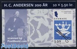 Denmark 2005 H.C. Andersen Booklet, Mint NH, Stamp Booklets - Art - Fairytales - Unused Stamps