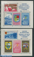 Colombia 1961 Atlantic Department 2 S/s, Mint NH, History - Transport - Coat Of Arms - Ships And Boats - Bateaux