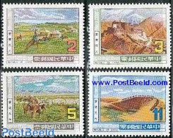 Taiwan 1983 Mongol & Tibet Views 4v, Mint NH, Nature - Horses - Art - Architecture - Other & Unclassified