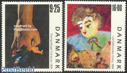 Denmark 1999 Modern Art 2v, Mint NH, Art - Modern Art (1850-present) - Paintings - Unused Stamps