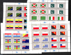 United Nations, New York 1984 Flags 4 M/ss, Mint NH, History - Flags - Other & Unclassified