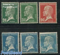 France 1925 Louis Pasteur 6v, Unused (hinged), Science - Chemistry & Chemists - Unused Stamps