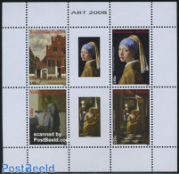 Netherlands Antilles 2008 Art, Vermeer 4v M/s, Mint NH, Art - Paintings - Sonstige & Ohne Zuordnung