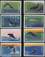 Turks And Caicos Islands 1983 Whales 8v, Mint NH, Nature - Sea Mammals - Other & Unclassified