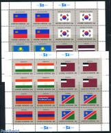 United Nations, New York 1997 Flags 2 M/ss, Mint NH, History - Flags - Autres & Non Classés