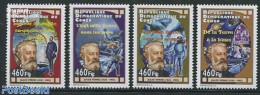 Congo Dem. Republic, (zaire) 2012 Jules Verne 4v, Mint NH, Nature - Sport - Transport - Fish - Diving - Balloons - Shi.. - Poissons