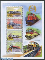 Congo Dem. Republic, (zaire) 2012 Locomotives 4v M/s, Mint NH, Transport - Railways - Eisenbahnen