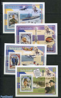 Congo Dem. Republic, (zaire) 2012 Charles De Gaulle 4 S/s, Mint NH, History - Transport - Politicians - Aircraft & Avi.. - Flugzeuge