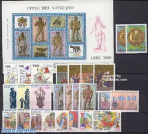 Vatican 1987 Year Set 1987 (26v+1s/s), Mint NH - Unused Stamps