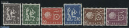 Switzerland 1956 International Labour Organisation 6v, Mint NH, History - Science - Various - I.l.o. - Mining - Industry - Unused Stamps