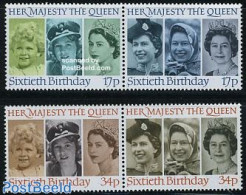 Great Britain 1986 Queen Birthday 2x2v [:], Mint NH, History - Kings & Queens (Royalty) - Neufs