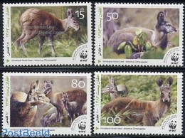 Afghanistan 2004 WWF, Himalayan Musk Deer 4v, Mint NH, Nature - Animals (others & Mixed) - Deer - World Wildlife Fund .. - Afghanistan