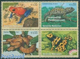 United Nations, Vienna 2006 Reptiles 4v [+], Mint NH, Nature - Animals (others & Mixed) - Frogs & Toads - Reptiles - S.. - Other & Unclassified