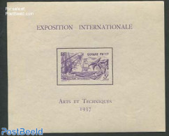 French Guyana 1937 World Expo Paris S/s, Mint NH, Various - World Expositions - Other & Unclassified