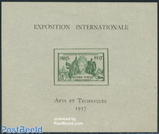 French Indochina 1937 Kouang-Tcheou, World Expo Paris S/s, Mint NH, Various - World Expositions - Autres & Non Classés