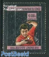 Congo Dem. Republic, (zaire) 2012 Olymopic Games, Table Tennis 1v, Silver, Mint NH, Sport - Autres & Non Classés