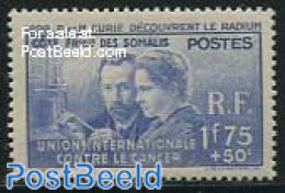 French Somalia 1938 Pierre & Marie Curie 1v, Mint NH, History - Science - Nobel Prize Winners - Atom Use & Models - Prix Nobel