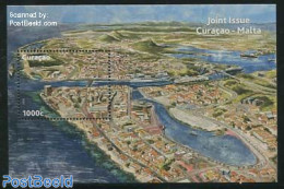 Curaçao 2013 Joint Issue With Malta S/s, Mint NH, Transport - Various - Ships And Boats - Joint Issues - Art - Bridge.. - Bateaux