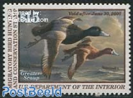 United States Of America 1999 Migratory Bird Hunting Stamp 1v, Greater Scaup, Mint NH, Nature - Birds - Ducks - Hunting - Nuovi