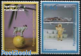 Liechtenstein 2015 Europa, Toys 2v, Mint NH, History - Nature - Various - Europa (cept) - Fruit - Toys & Children's Ga.. - Unused Stamps