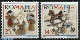 Romania 2015 Europa, Old Toys 2v, Mint NH, History - Nature - Sport - Various - Europa (cept) - Horses - Cycling - Toy.. - Ongebruikt