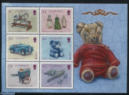 Guernsey 2015 Europa, Old Toys S/s, Mint NH, History - Nature - Transport - Various - Europa (cept) - Horses - Automob.. - Autos