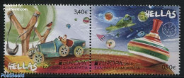 Greece 2015 Europa, Old Toys 2v [:], Mint NH, History - Transport - Various - Europa (cept) - Automobiles - Aircraft &.. - Nuovi