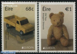 Ireland 2015 Europa, Old Toys 2v, Mint NH, History - Transport - Various - Europa (cept) - Automobiles - Teddy Bears -.. - Unused Stamps