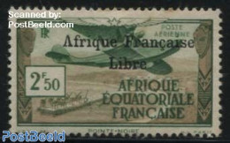 French Equatorial Africa 1940 1.50F, Stamp Out Of Set, Mint NH, Transport - Aircraft & Aviation - Nuevos